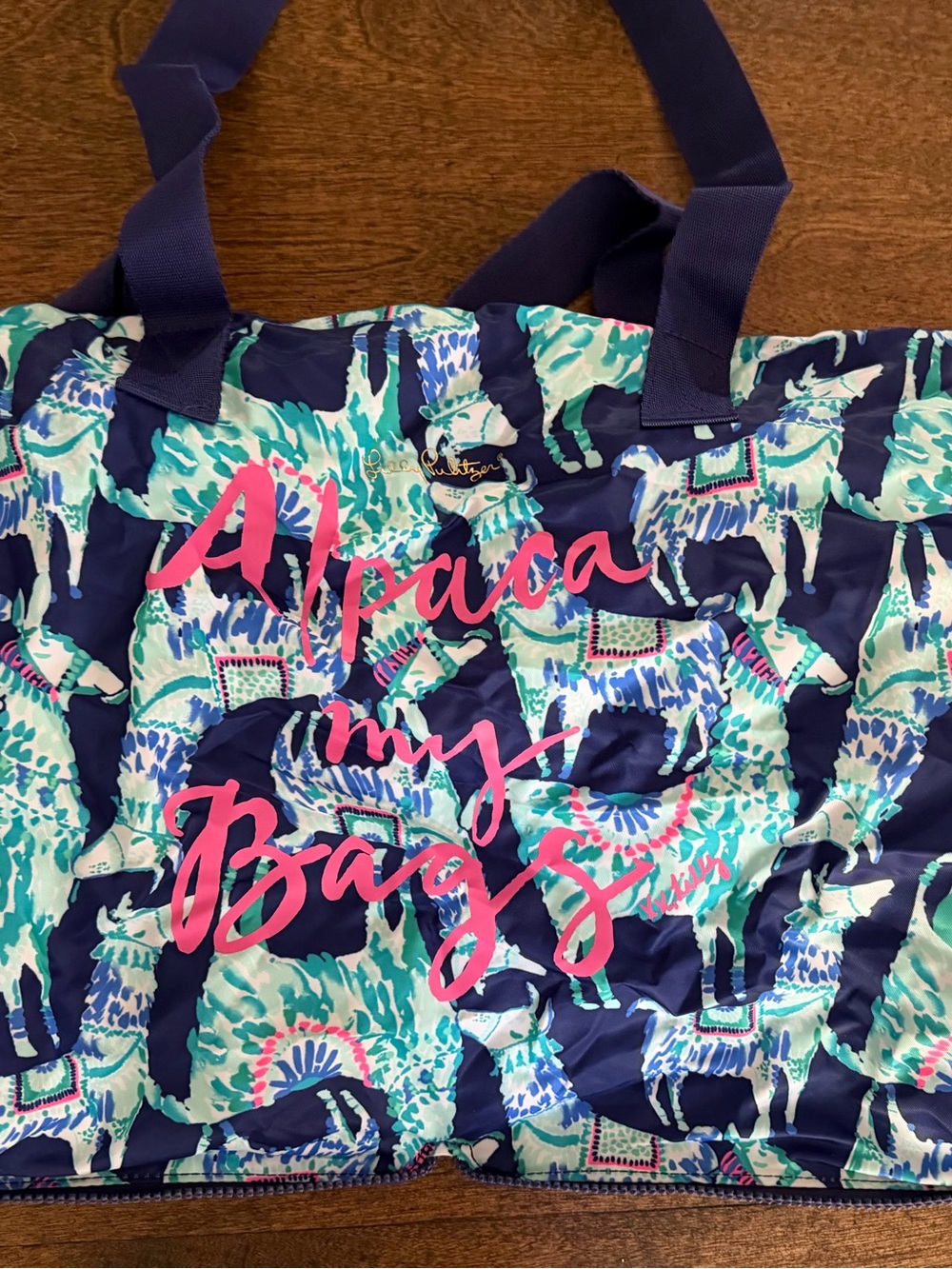Lilly Pulitzer packable travel bag. NWOT